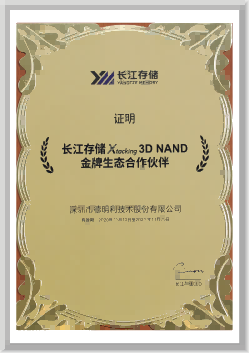 长江存储金牌生态相助同伴